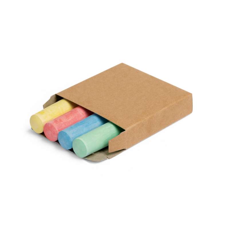 4-Pack Colored Chalks in Kraft Box at wholesale prices - Chalk at wholesale prices