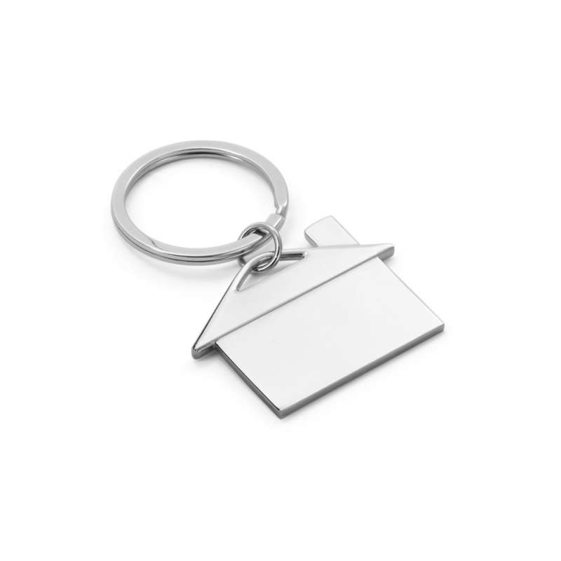 Metal House-Shaped Keychain in Gift Box - Metal keychains at wholesale prices
