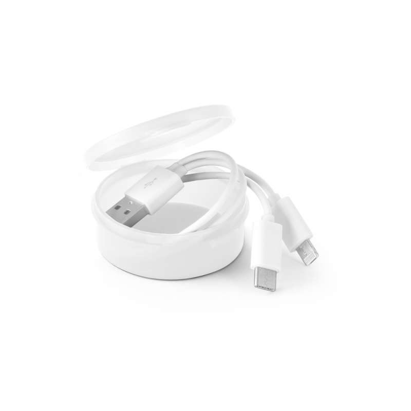 3-in-1 USB Cable with Box, 53mm Diameter - High-tech accessory at wholesale prices