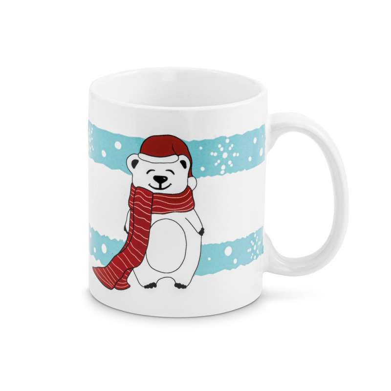 Caneca de Natal Cerâmica 350 ml - Acessório de Natal a preço grossista