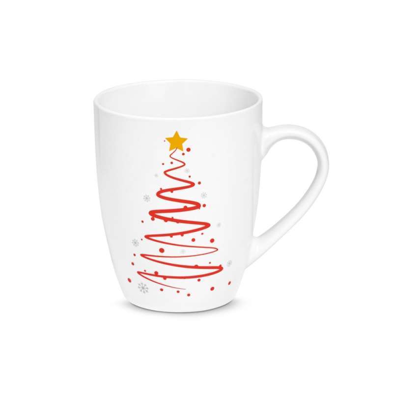 Copo Natalino Cerâmica 390 ml com Caixa - Acessório de Natal a preço grossista