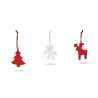 Juego de 3 decoraciones navideñas de fieltro - Accesorio de Navidad a precios de mayorista Juego de 3 decoraciones navideñas de fieltro - Accesorio de Navidad a precios de mayorista