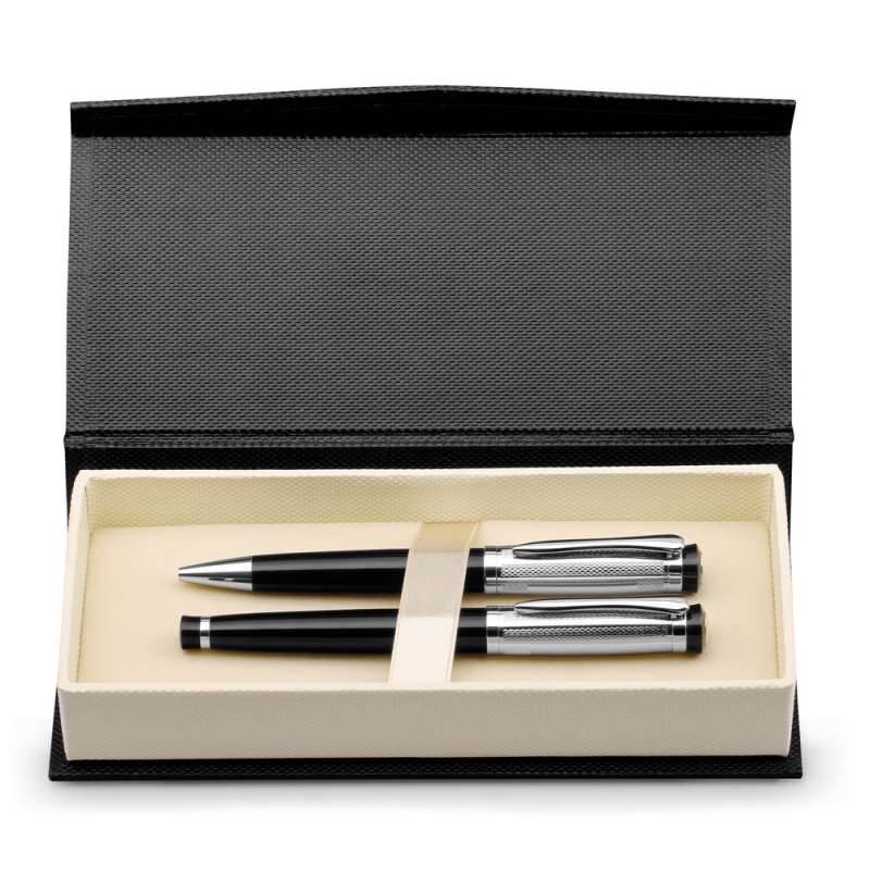 Blå metallpenna set 13 mm till grossistpris - Skrivarset till grossistpris