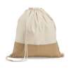 Rucksack aus Baumwolle und Jute, 370x410 mm - Naturprodukt zu Großhandelspreisen Rucksack aus Baumwolle und Jute, 370x410 mm - Naturprodukt zu Großhandelspreisen