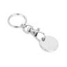 Chaveiro metálico redondo prateado - Porte-chaves de metal a preço grossista Chaveiro metálico redondo prateado - Porte-chaves de metal a preço grossista