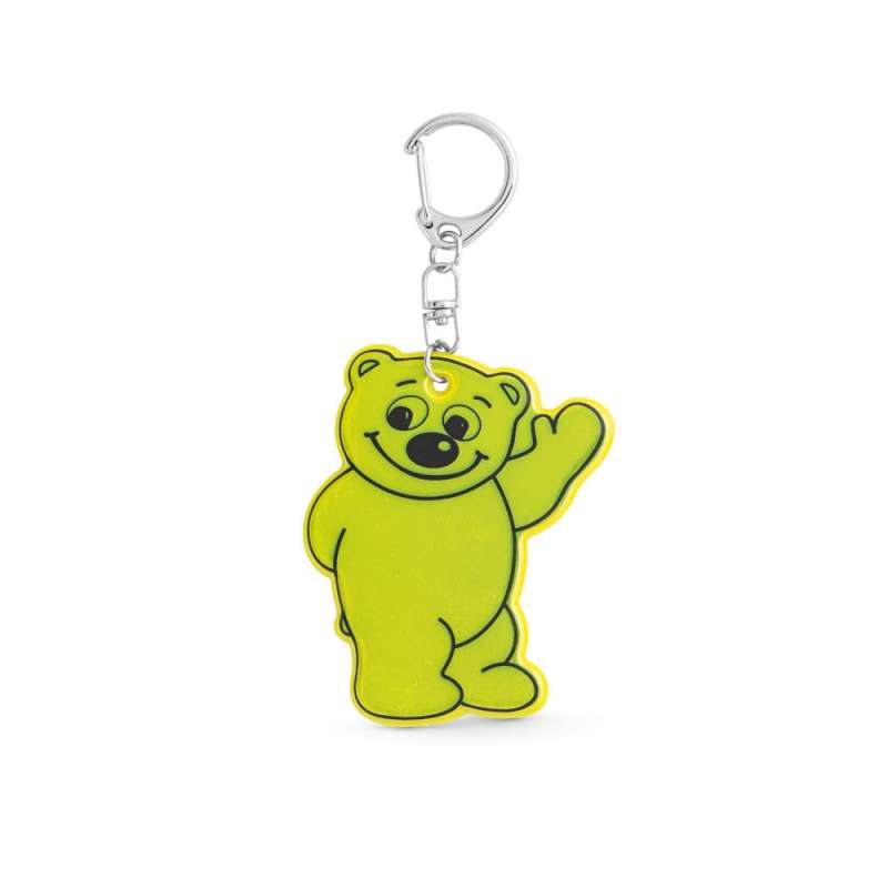 Fluorescent Bear Keychain 60x66mm at wholesale prices - Glow-in-the-dark keychains at wholesale prices