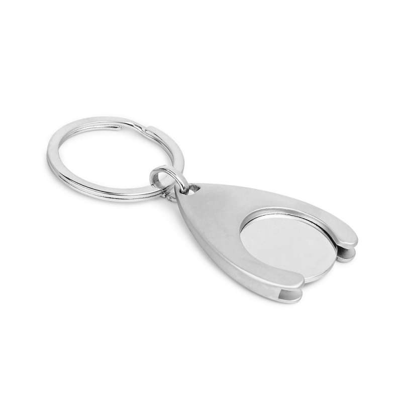 Metaal Sleutelhanger met Winkelwagentje 32x40mm tegen groothandelsprijzen - Winkelhaak sleutelhanger tegen groothandelsprijzen