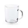 Transparante glazen mok 230 ml met smiley - Beker tegen groothandelsprijzen