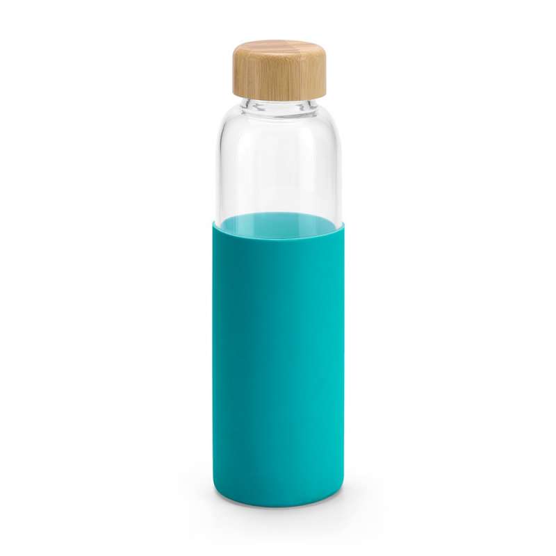600 mL Borosilicate Glass Water Bottle with Bamboo Lid at wholesale prices - Water bottle at wholesale prices