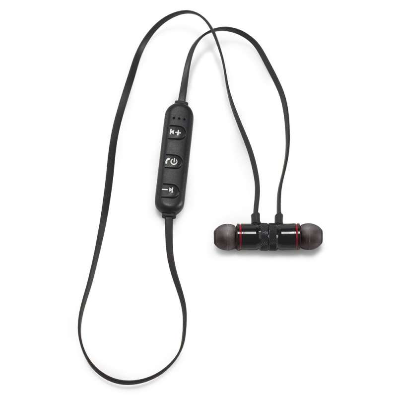 Magnetic Cable Bluetooth Earbuds with EVA Case at wholesale prices - High-tech accessory at wholesale prices