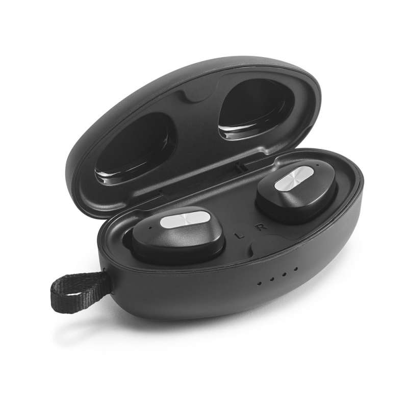 Wireless Metal Earbuds with Charging Case at wholesale prices - High-tech accessory at wholesale prices