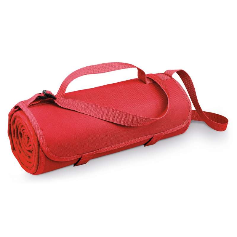Fleece Blanket with Handle, 1500 x 1200 mm - Leisure item at wholesale prices