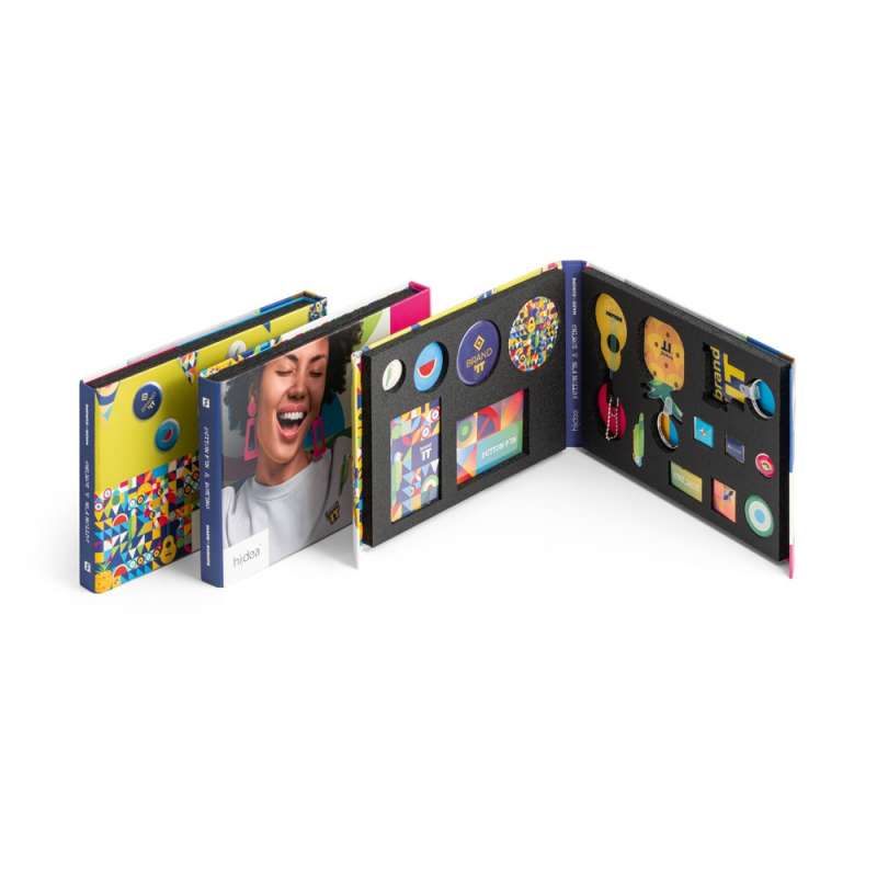 2-in-1 Showcase for Pins and Domings, 12"x9"x1" at wholesale prices - POS accessory at wholesale prices