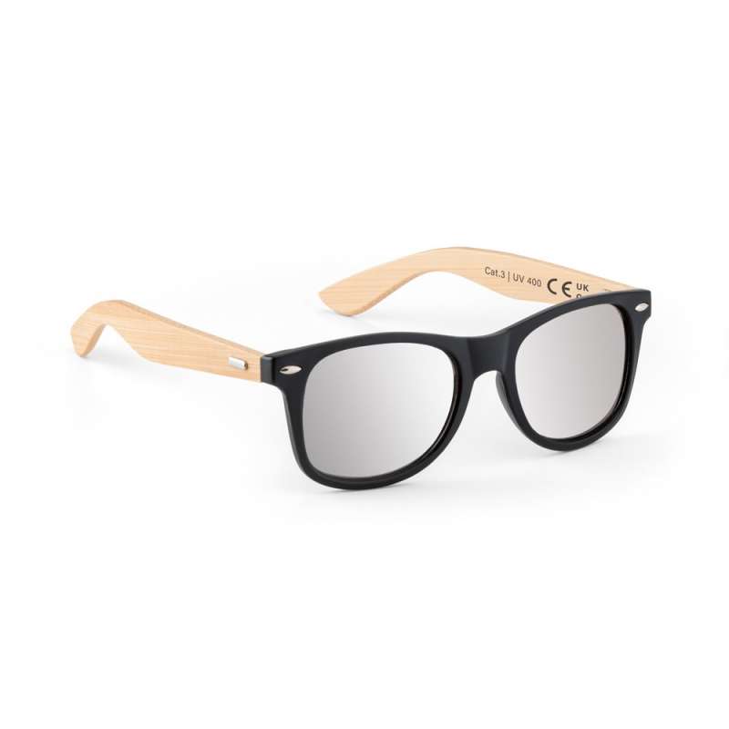 UV400 Mirrored Sunglasses, 146x49mm Frame at wholesale prices - Wooden product at wholesale prices