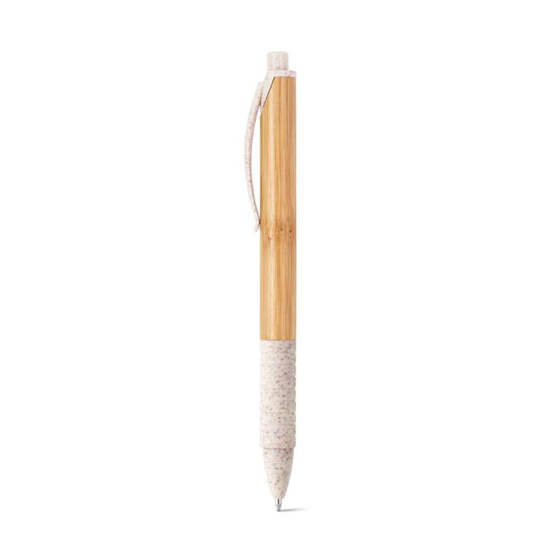 KUMA. Stylo à bille en bambou - Encre bleubr/ - Produit en bois à prix grossiste