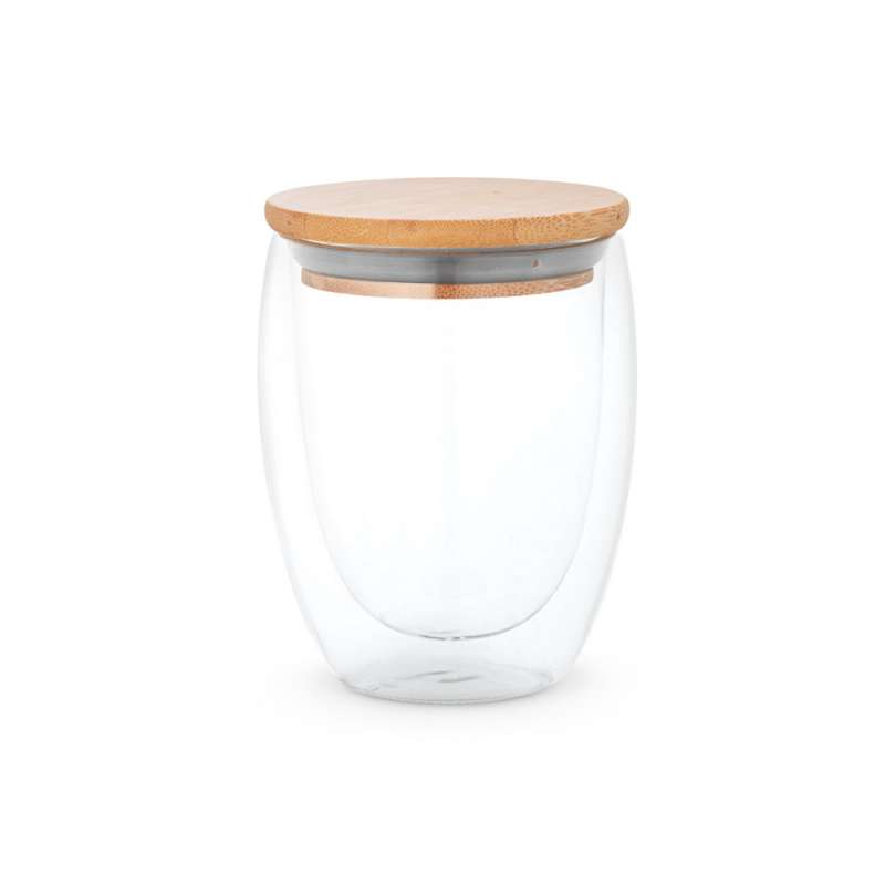 Vaso de viaje de vidrio 350 ml - Cristal a precios de mayorista