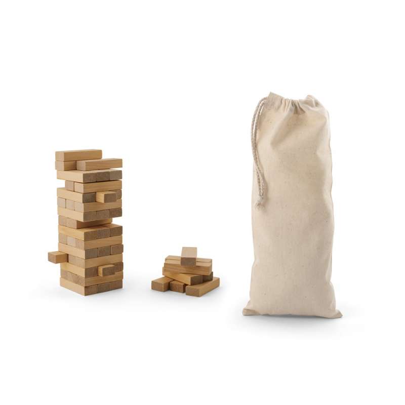 54-Piece Wooden Game Set with Custom Cover at wholesale prices - Wooden product at wholesale prices