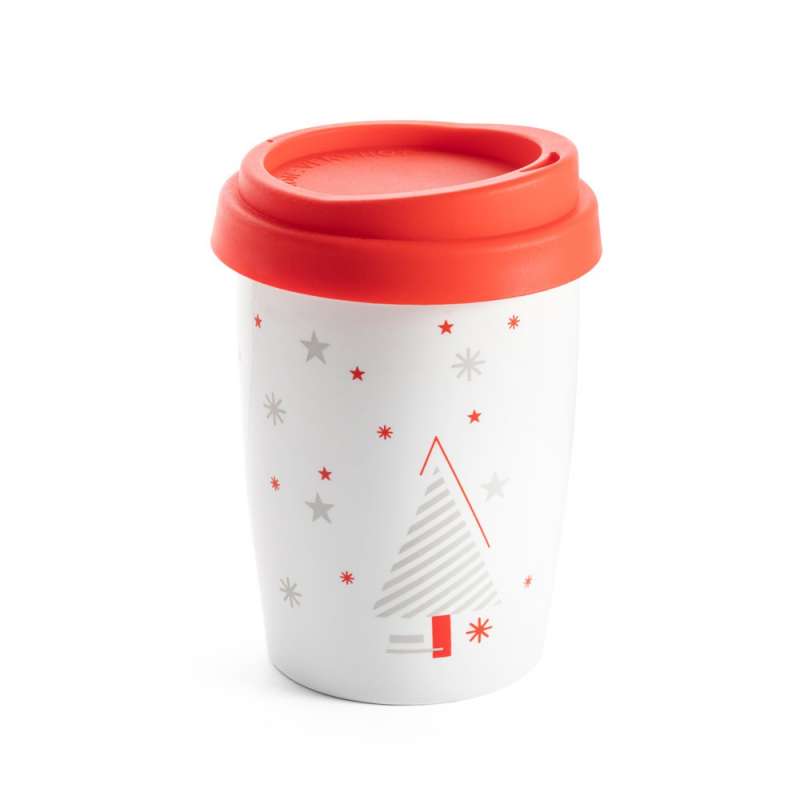 Copo de Viagem Porcelana Natal 280 ml a preço grossista - Acessório de Natal a preço grossista