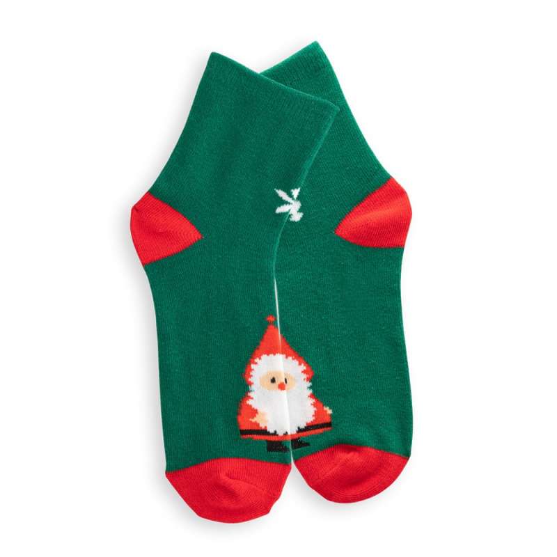 Rode en witte kerstkindersokken van katoen - Sokken tegen groothandelsprijzen