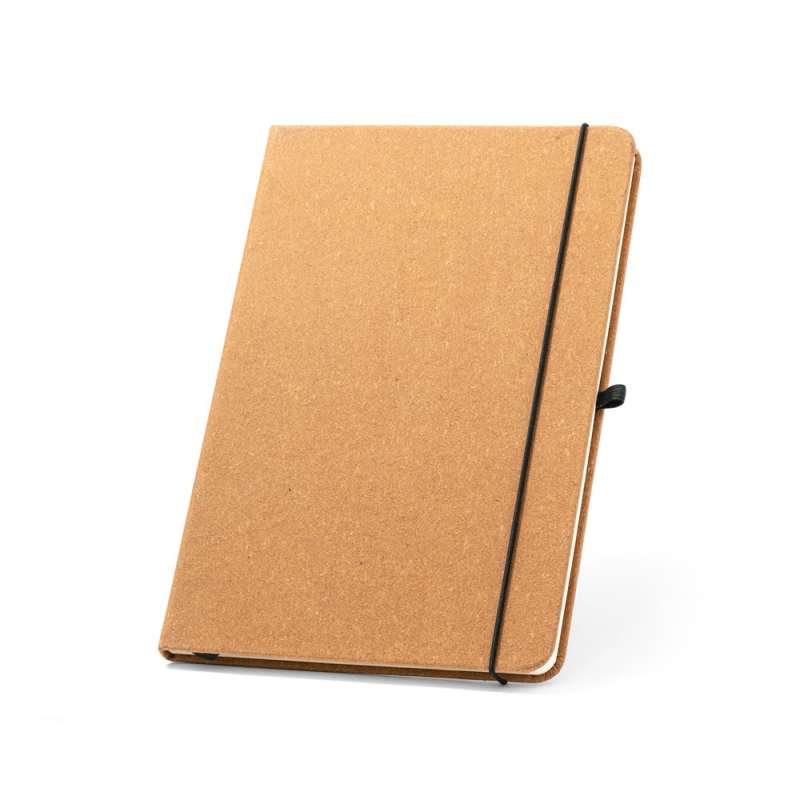 A5 Notizbuch aus recyceltem Leder, ivory - Recycelbares Zubehör zu Großhandelspreisen