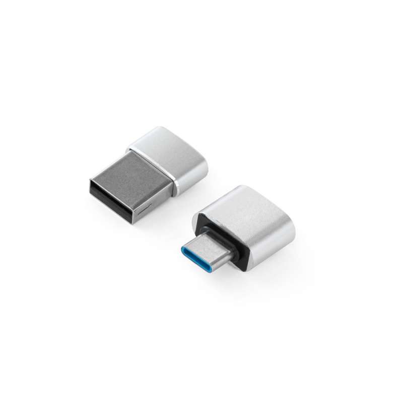 Aluminium USB-A til USB-C adapter sæt til engrospris - USB-nøgle til engrospris