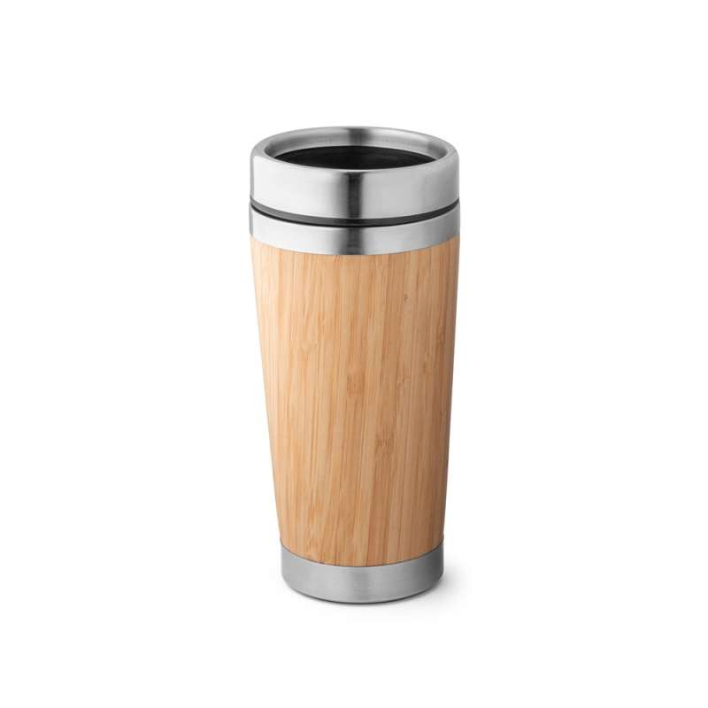 Taza de viaje bambú 500 ml aislante a precios de mayorista - taza de madera a precios de mayorista