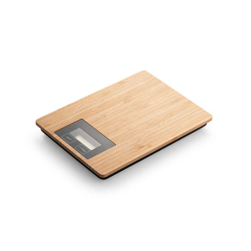 Báscula de cocina digital de bambú 5 kg - Balanza de cocina a precios de mayorista