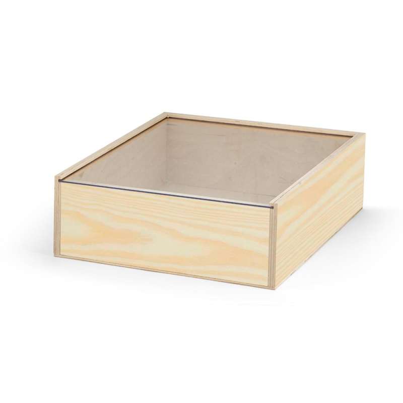 Duidelijke Houten Opbergdoos L 348x309x110 mm tegen groothandelsprijzen - doos tegen groothandelsprijzen