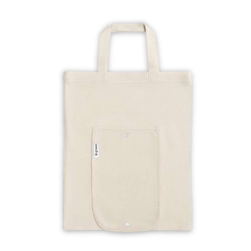 Saco Plegável 380x470mm em Algodão Reciclado - Acessório reciclável a preço grossista