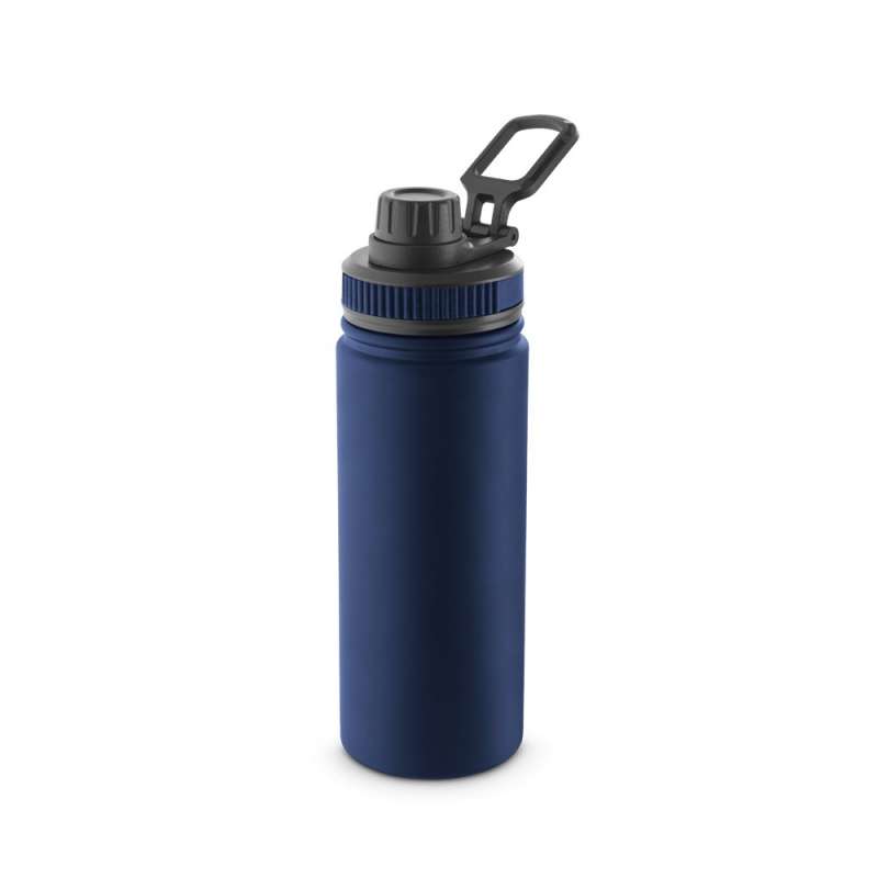 Återvunnen rostfri flaska 500 mL med handtag - Vattenflaska till grossistpris