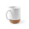 Taza de cerámica 410 ml con base de corcho - Objeto para sublimación a precios de mayorista Taza de cerámica 410 ml con base de corcho - Objeto para sublimación a precios de mayorista