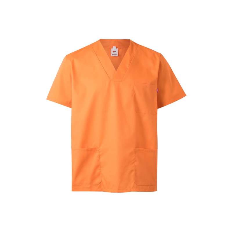 VL ILLAPA. Short-sleeved 190g/m² twill tunic in 65% polyester and 35% cotton at wholesale prices - tunic at wholesale prices