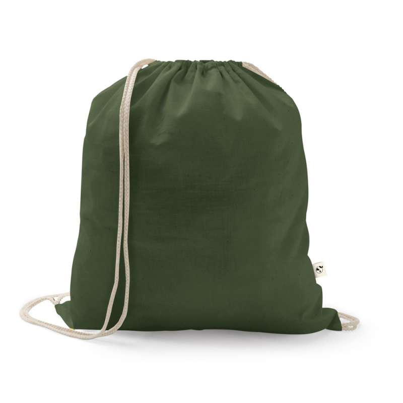 Mochila reciclada de algodão 370x410 mm a preço grossista - Mochila a preço grossista
