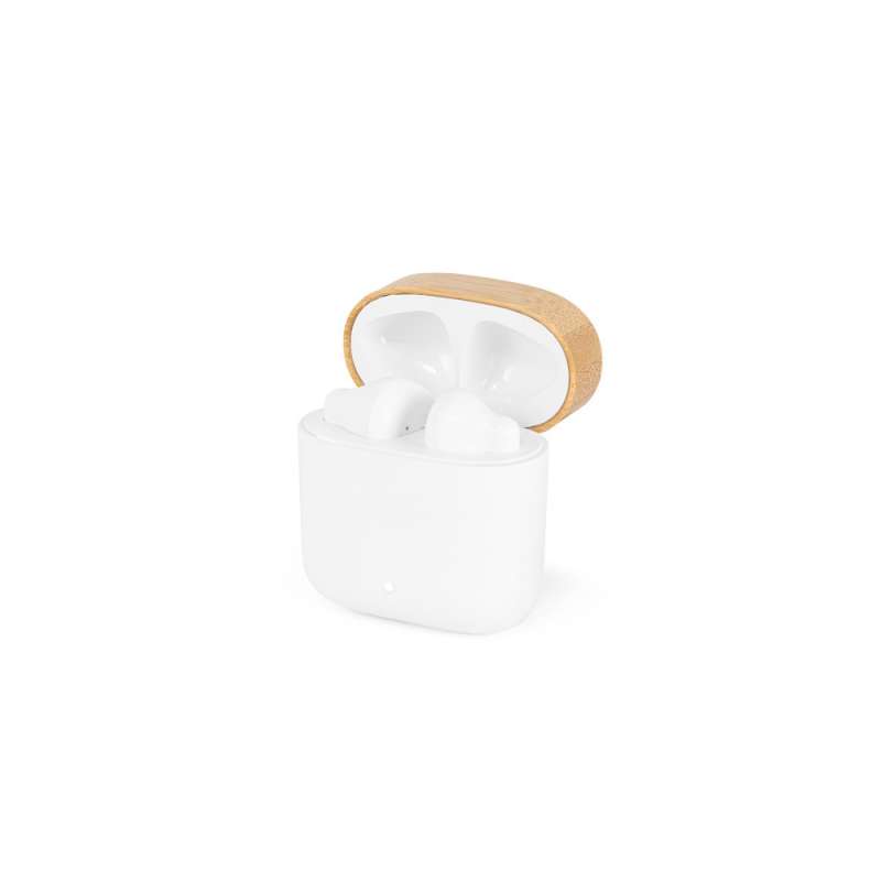 Auriculares inalámbricos 10h, caja de bambú a precios de mayorista - Auriculares bluetooth a precios de mayorista