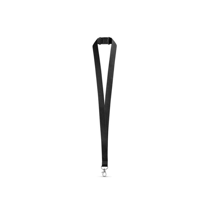Polyester Strap with Metal Carabiner and Safety Clasp - Lanyard at wholesale prices