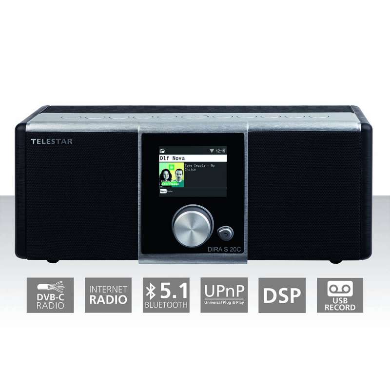 Zwart coaxkabel voor DVB-C en internetradio - Hi-fi set tegen groothandelsprijzen
