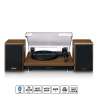 Platine vinyle avec réception Bluetooth® et deux haut-parleurs en bois - platine vinyle à prix grossiste Platine vinyle avec réception Bluetooth® et deux haut-parleurs en bois - platine vinyle à prix grossiste