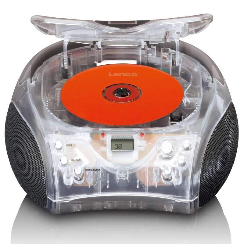 Draagbare FM stereo radio met transparante behuizing tegen groothandelsprijzen - Hi-fi set tegen groothandelsprijzen