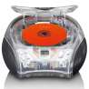 Radio FM stéréo portable avec lecteur CD Transparent - Chaîne hi-fi à prix grossiste