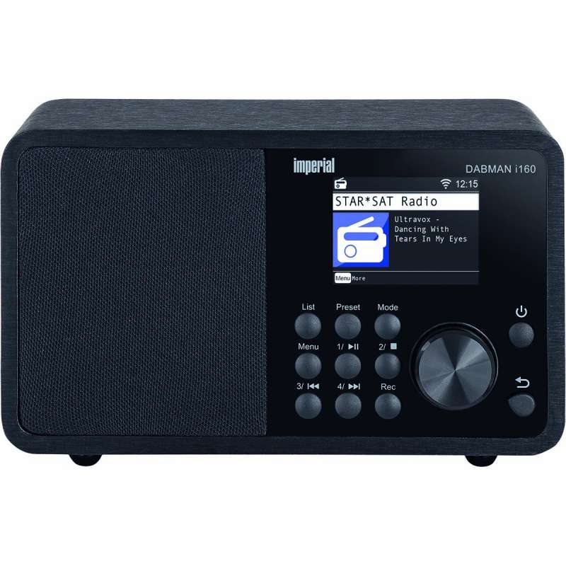 Zwarte DAB Internet Radio met Elegant Ontwerp tegen groothandelsprijzen - Hi-fi set tegen groothandelsprijzen