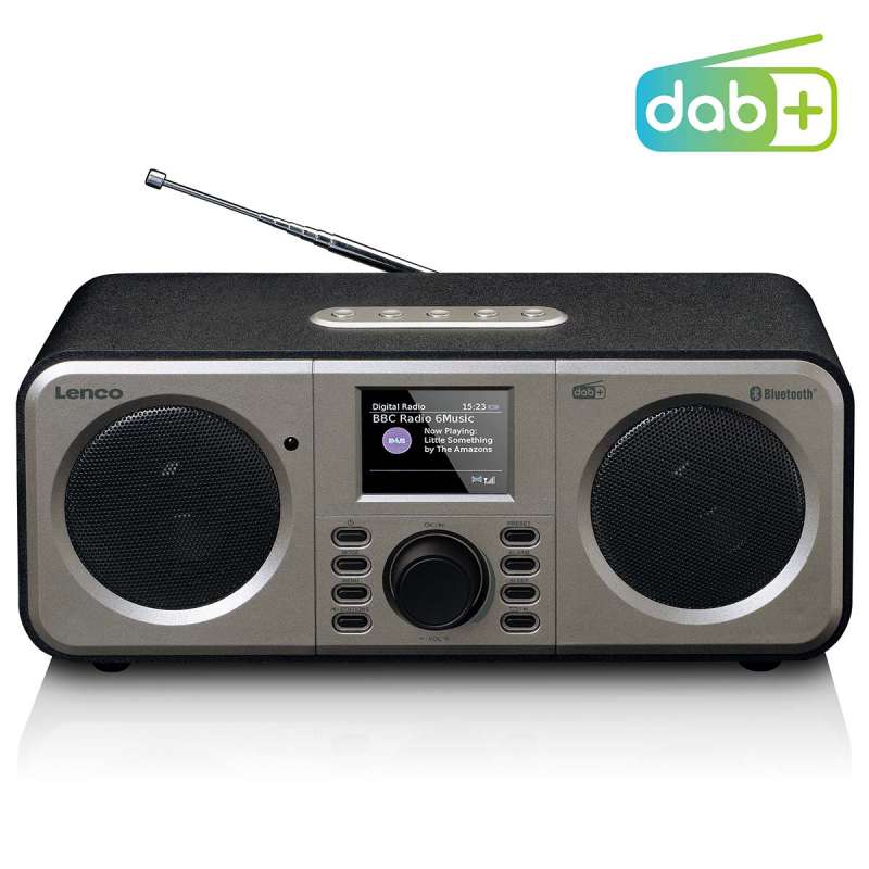 Radio DAB FM stéréo avec Bluetooth® Noir - Chaîne hi-fi à prix grossiste