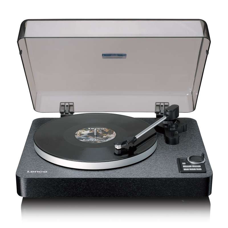 Tourne-disque entièrement automatique avec transmission Bluetooth® et préamplificateur| Noir à prix grossiste - platine vinyle à prix de gros