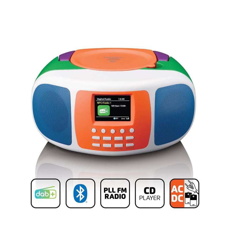 Zwarte DAB/FM Bluetooth Radio met CD-speler tegen groothandelsprijzen - Hi-fi set tegen groothandelsprijzen