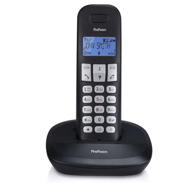 PDX-1100 Téléphone DECT avec 1 combiné noir à prix de gros - Téléphone à prix grossiste