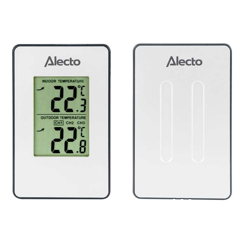 Station météo avec capteur sans fil blanc - Station météo à prix grossiste