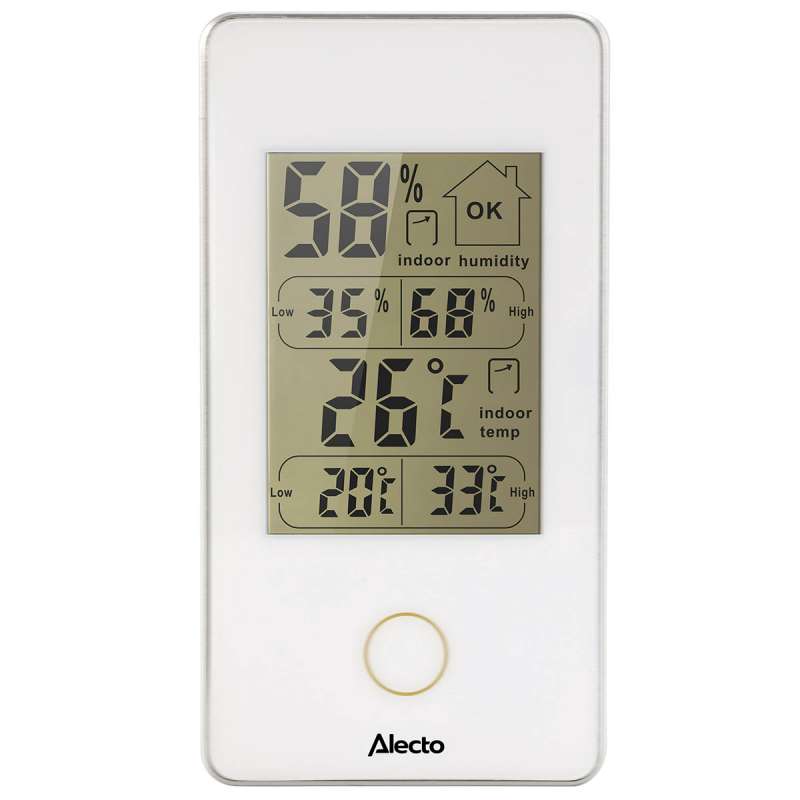 Thermomètre digital d'intérieur blanc à prix grossiste - Thermomètre à prix de gros