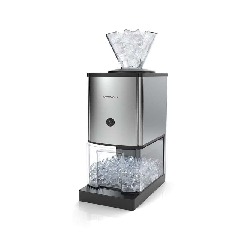 Broyeur à glace | 80W | 1 kg/min | Collecteur 3L | Acier inoxydable / Noir - Accessoire d'electroménager à prix grossiste