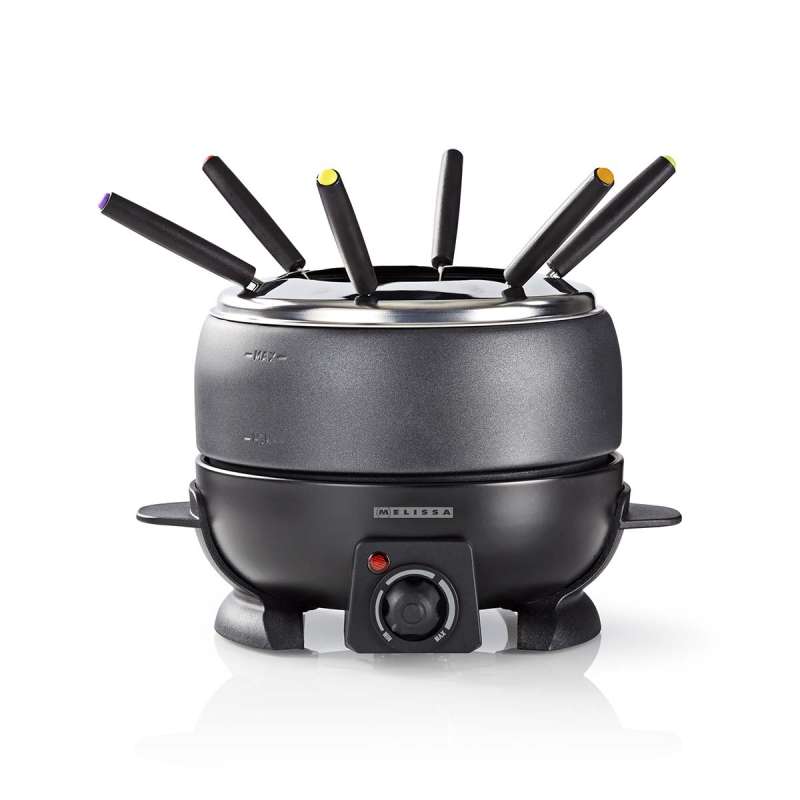 Set à fondue | 6 personnes | 2,3 l | Température réglable | 800 W | Poignées froides | Pieds antidérapants | Protection con - appareil à fondue à prix grossiste