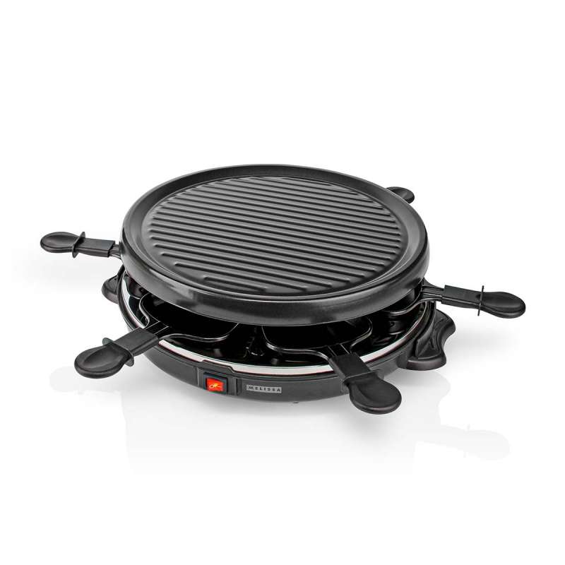 Raclette / Set Gourmet | 6 personnes | 800 W | Ø 29 cm | Revêtement antiadhésif à prix grossiste - appareil à raclette à prix de gros