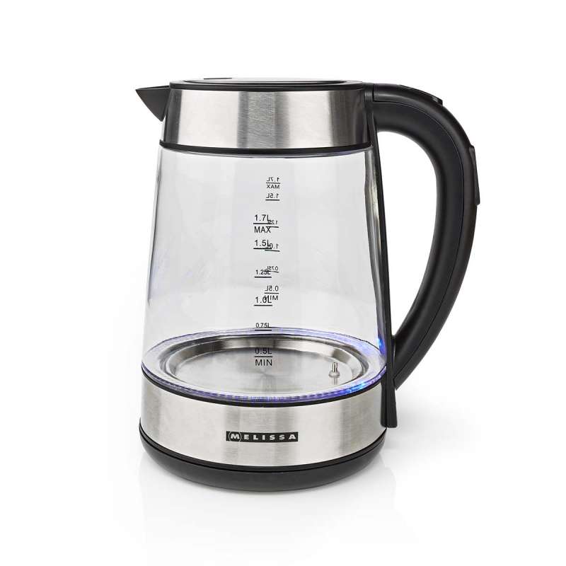 Bouilloire électrique numérique | 1,7 l | 2200 W | Verre | 50/70/80/90/100 °C Préréglages | Socle pirouette 360° | Elémen - Bouilloire à prix de gros